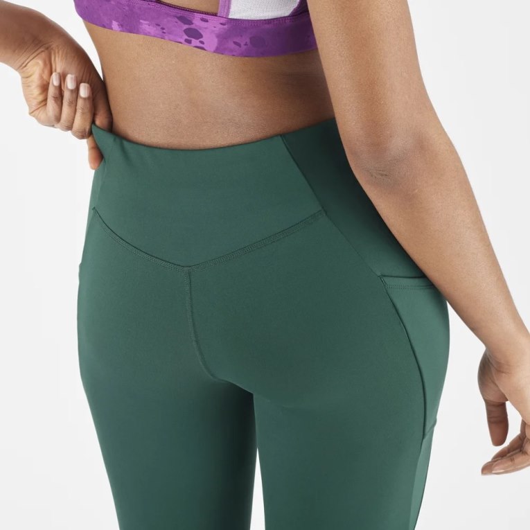 Salomon Cross Run 25'' Women's Running Tights Green | CA 19G76